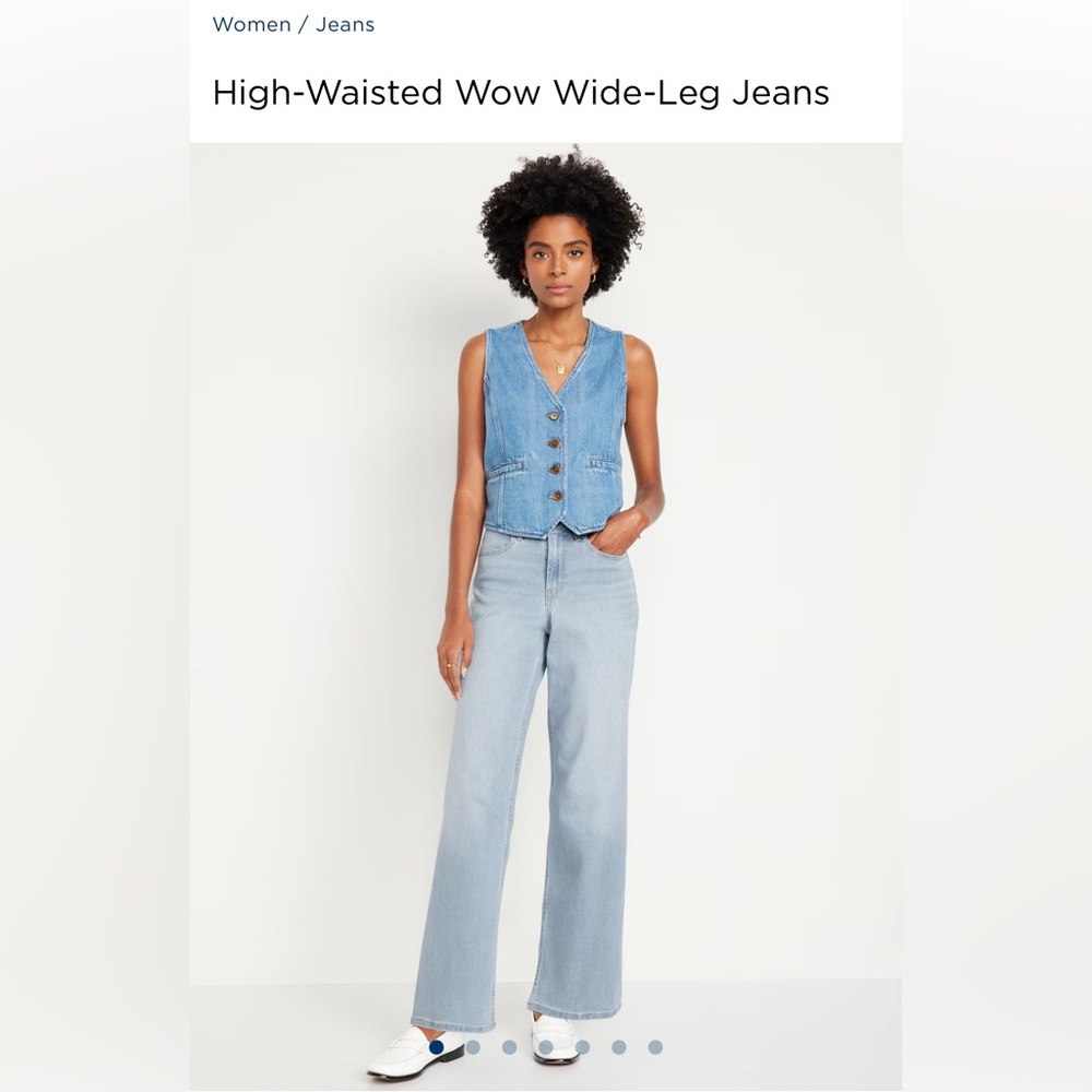 Old Navy Wow High Waisted Wide Leg jeans size 10 Tall
